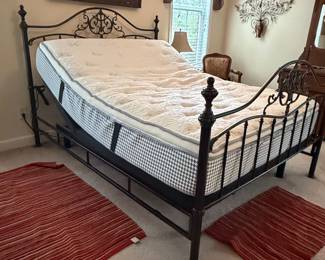 Serta Motion Essentials Adjustable Bed Base with Decorative Scroll Iron Bed Frame fourth image