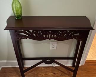 Chippendale Style Carved Mahogany Console Table