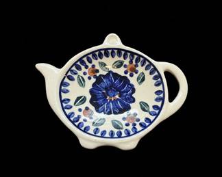 Boleslawiec Polish Pottery Teabag Holder