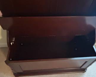 Mirrored Hall Tree with Storage Bench third image