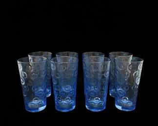Pasabahce Optic Circle Blue Tumblers
