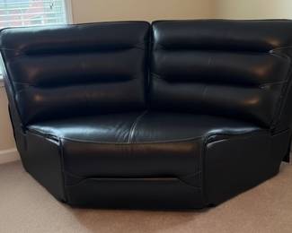 Dual Power Reclining Sofa  Loveseat, with Optional Sectional Center Console B fifth image