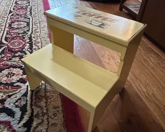 VintageStyle Coffee Shop Step Stool second image