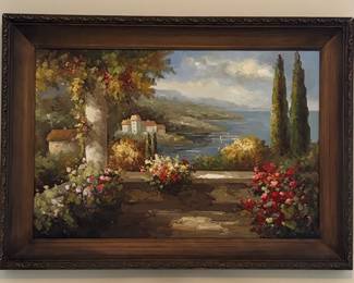 Mediterranean Landscape Oil Painting
