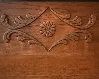 Victorian Eastlake Oak Dresser with Mirror third image