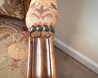 Louis XV Style Carved Walnut Armchair with Tapestry Upholstery second image