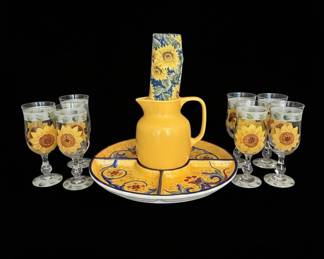 Certified International Sunflowers Forever Serveware Set