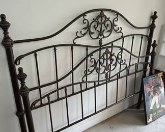 VictorianStyle Wrought Iron Headboard