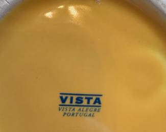 Vista Alegre HandPainted Yellow Pitcher and Divided Serving Tray second image