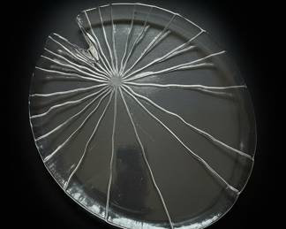 Lily Pad Glass Plate
