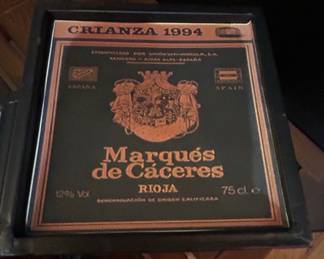 Vintage Wine Label Decorative Coaster or Trivet Set second image