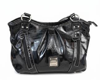 Alfred Dunner Faux Croc Handbag