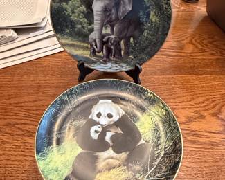 W.S. George Last of Their Kind Endangered Species Collector Plates by W. Nelson