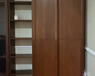 Modular Wall Unit Bookcase System with Storage Towers second image