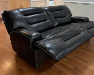 Dual Power Reclining Sofa  Loveseat, with Optional Sectional Center Console fourth image