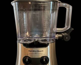Hamilton Beach Wave Crusher Blender with Oz Glass Jar and Oz Travel Jar