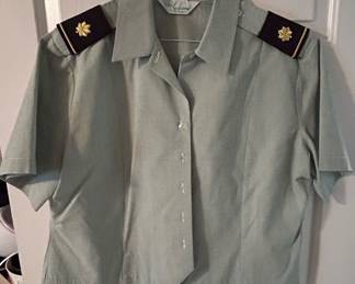 Vintage Califashions Womens MilitaryStyle Shirt