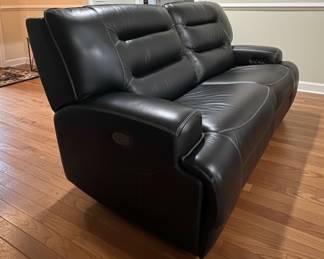 Dual Power Reclining Sofa  Loveseat, with Optional Sectional Center Console second image