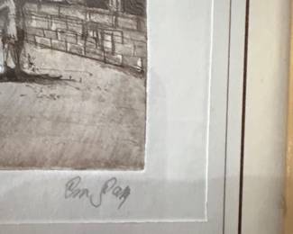 Malostransk nmst Etching by Em. Pap third image