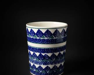 Polish Pottery Utensil Holder