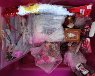 Lot 78: Assorted Christmas and Holiday Ornaments and Decor