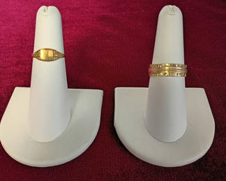Lot 100: Two Gold Filled Rings