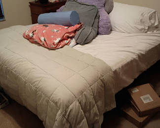 Lot 166: Adjustible Bed with Bedding and Pillows