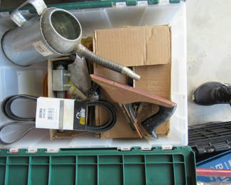 Lot 56: Assorted Garage Tools, Hardware, and Painting Supplies