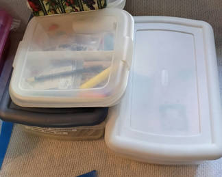 Lot 32: Assorted Cross Stitch and Craft Supplies