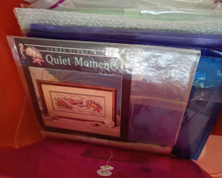 Lot 41: Assorted Cross Stitch and Needlepoint Craft Kits
