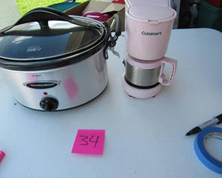 Lot 122: Hamilton Beach Slow Cooker and Cuisinart Coffee Maker