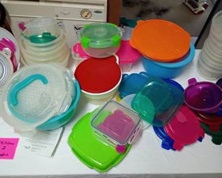 Lot 172: Assorted Plastic Food Storage Containers and Bowls