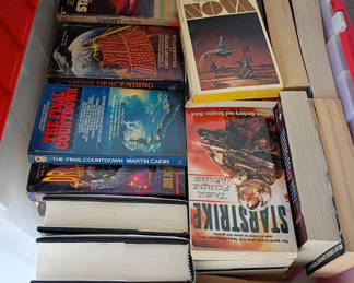 Lot 136: Assorted Science Fiction and Fantasy Paperback and Hardcover Books