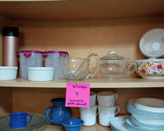 Lot 180: Assorted Kitchen Dishware and Glassware Set