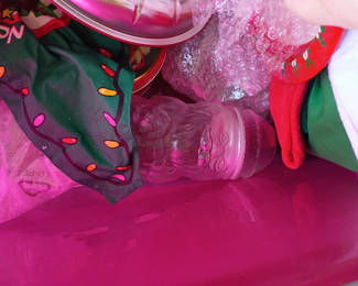 Lot 144: Christmas Holiday Decorations and Storage Bins