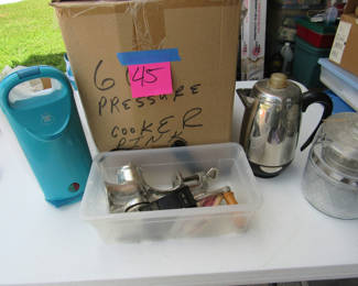 Lot 77: Pressure Cooker and Assorted Kitchen Items
