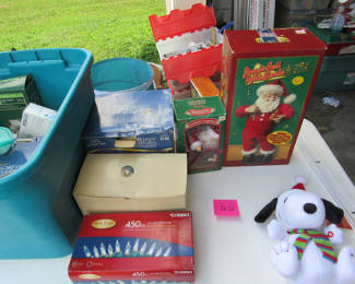 Lot 149: Assorted Christmas Decorations and Holiday Items