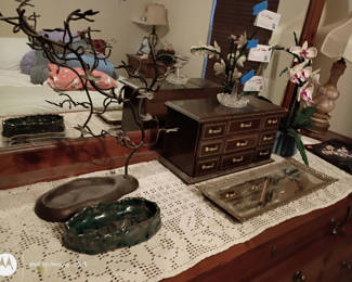 Lot 156: Decorative Jewelry Box and Assorted Home Decor Items