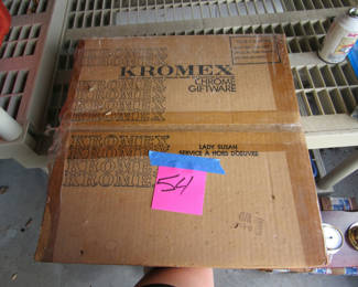 Lot 65: Kromex Chrome Giftware Lady Susan