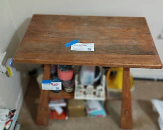 Lot 18: Wooden Side Table