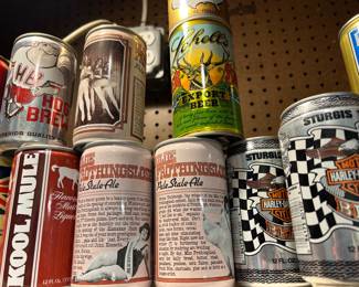 VINTAGE BEER CANS