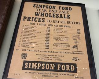 1960s FORD Dealer Signage 