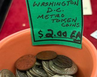 Washington DC VINTAGE METRO COINS