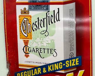 Original advertising Tabacco cigarettes CHESTFIELD 