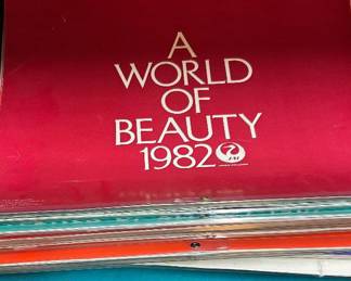 Vintage Asian Airline Beauty Calendars 