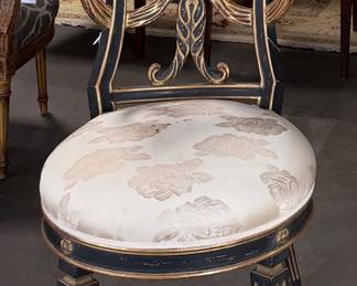 Black & Gilt Chair