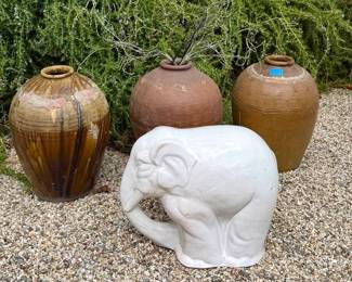 Pottery & Terracotta Glazed Elephant