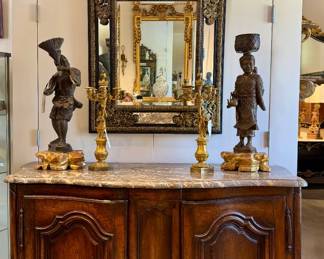 Stunning Marble top Buffet & Gilt Pier Mirror