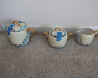German teapot, creamer and sugar