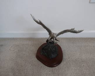 pewter eagle statue